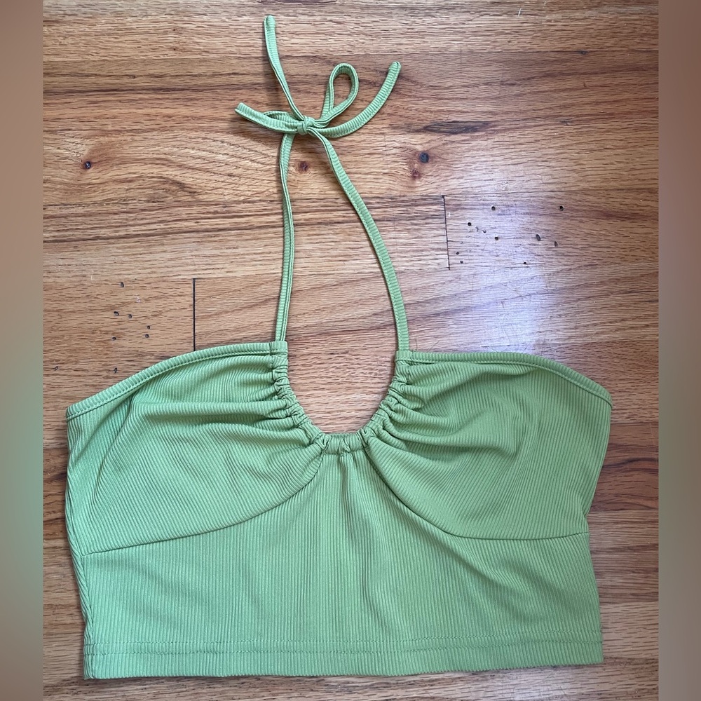 Halter tie crop top